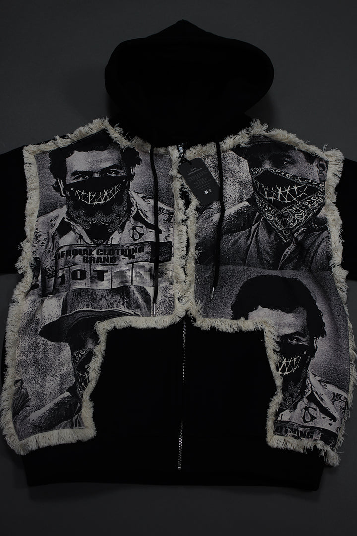 Chapo X Escobar Pulse 10 Zip Up BLACK