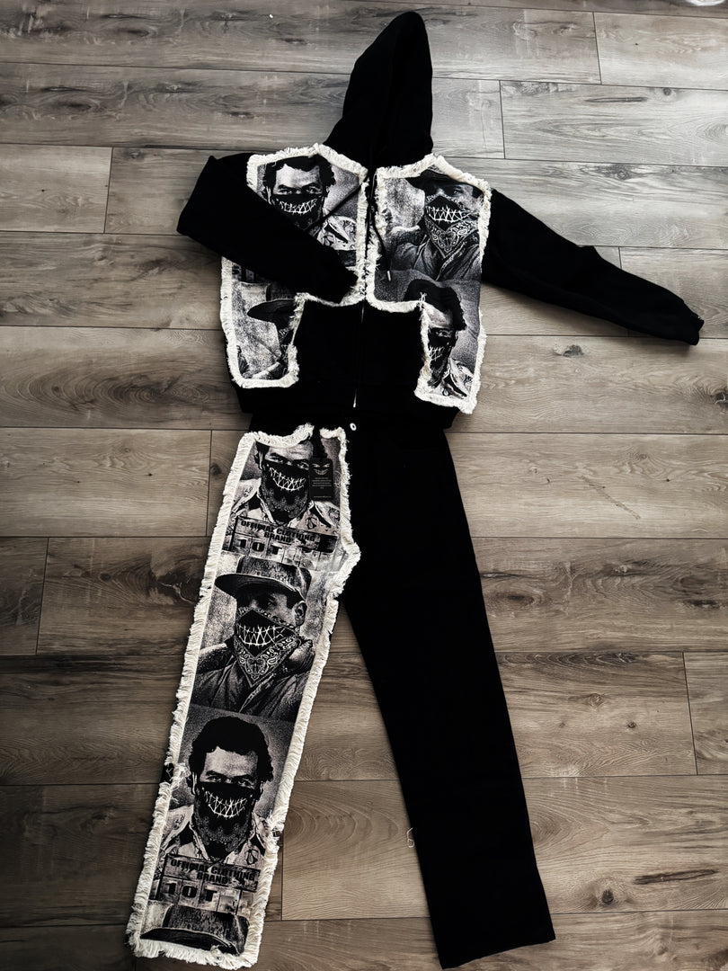 Chapo X Escobar Pulse 10 Zip Up BLACK