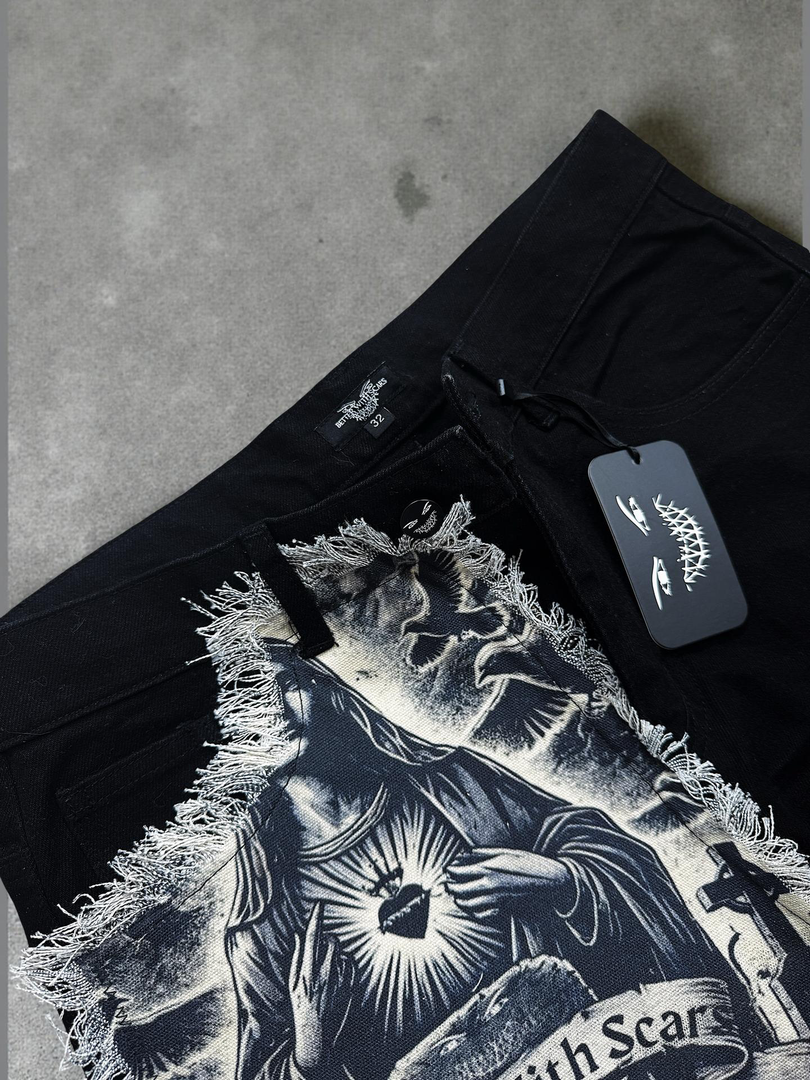 ‘FALLEN SOLDIERS’ Denim Jeans