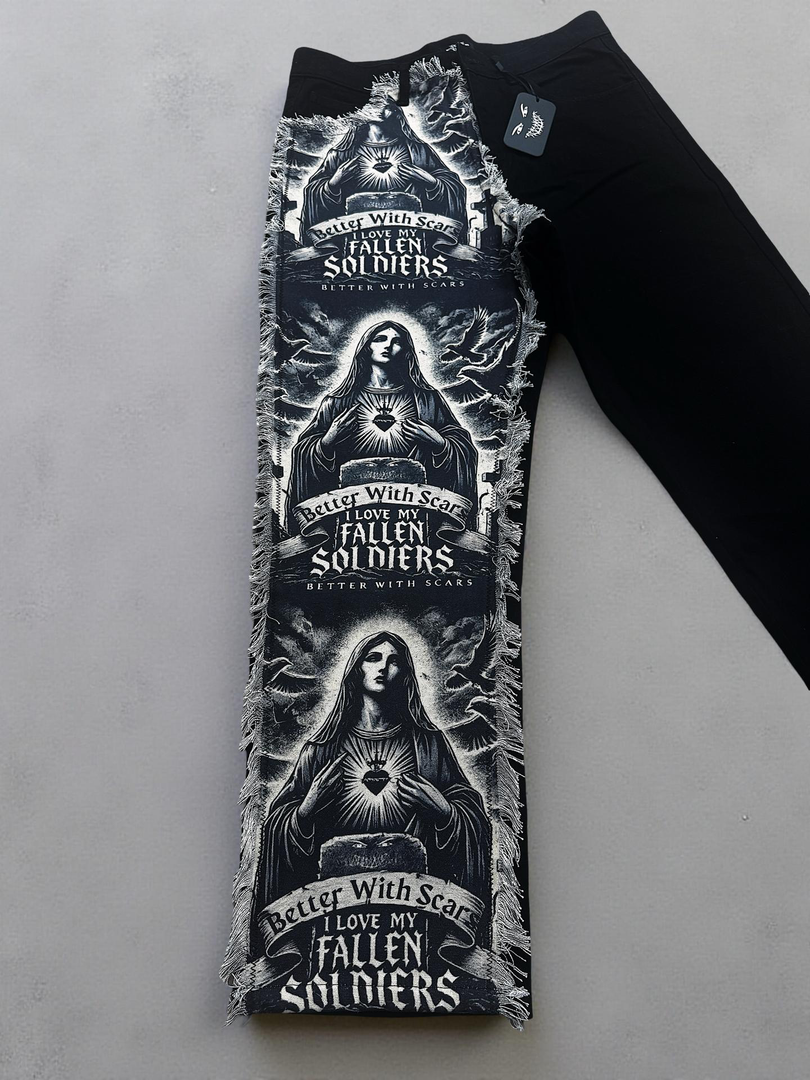 ‘FALLEN SOLDIERS’ Denim Jeans