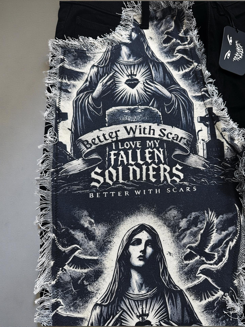 ‘FALLEN SOLDIERS’ Denim Jeans